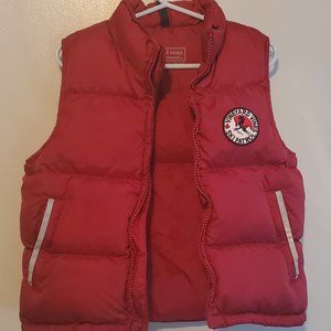 Red Vineyard Vines Down Puffer Vest "Ski Patrol" Unisex 4T